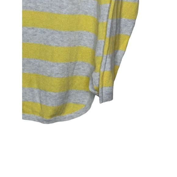 Old Navy Women's Sweater Striped Long Sleeve Lightweight Gray/Yellow‎ Sz. Medium - Picture 7 of 11